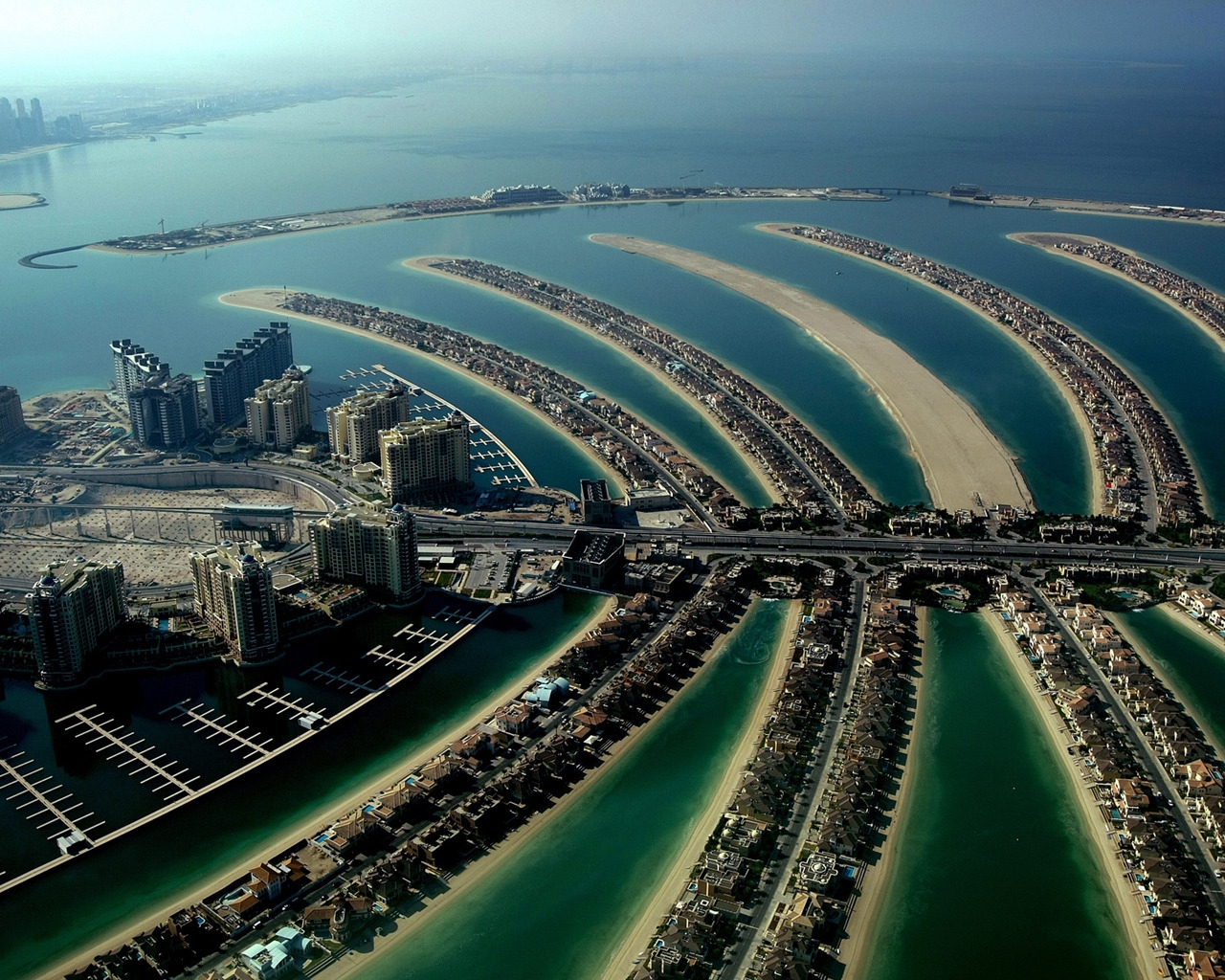 Dubai Palm Island for 1280 x 1024 resolution