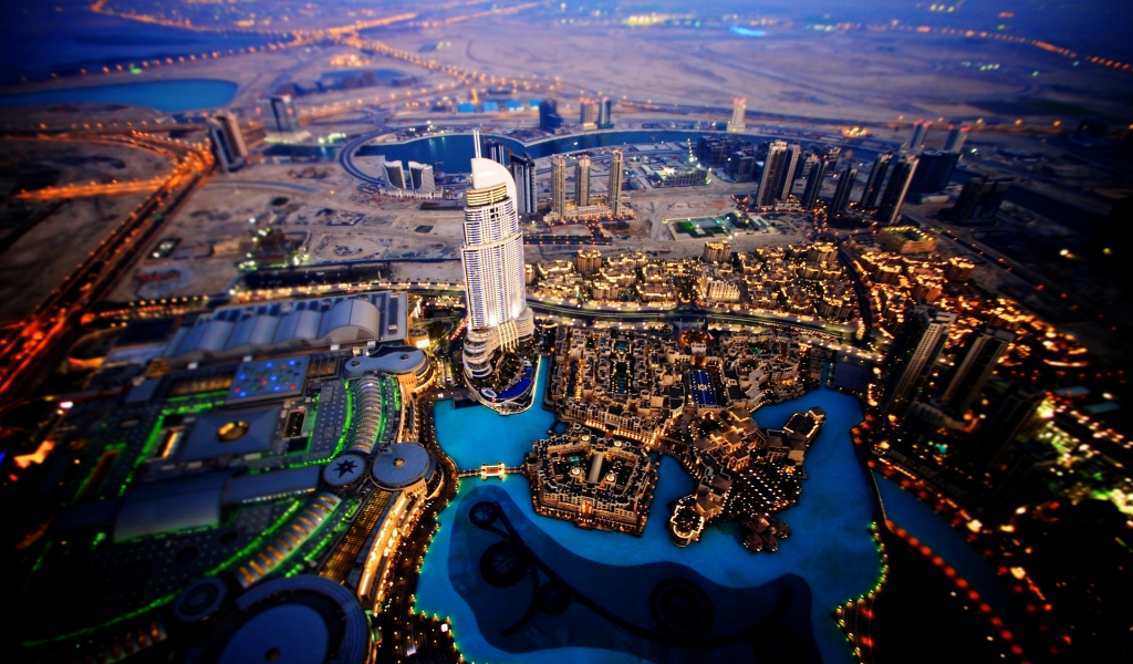 Dubai Sky View for 1024 x 600 widescreen resolution