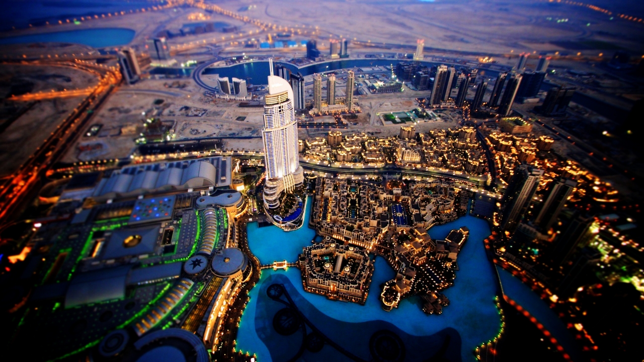 Dubai Sky View for 1280 x 720 HDTV 720p resolution