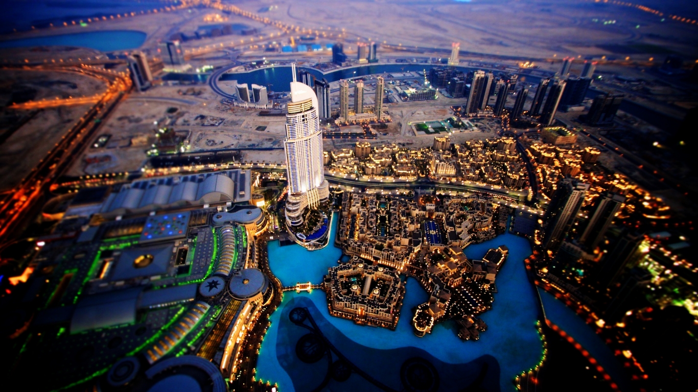 Dubai Sky View for 1366 x 768 HDTV resolution