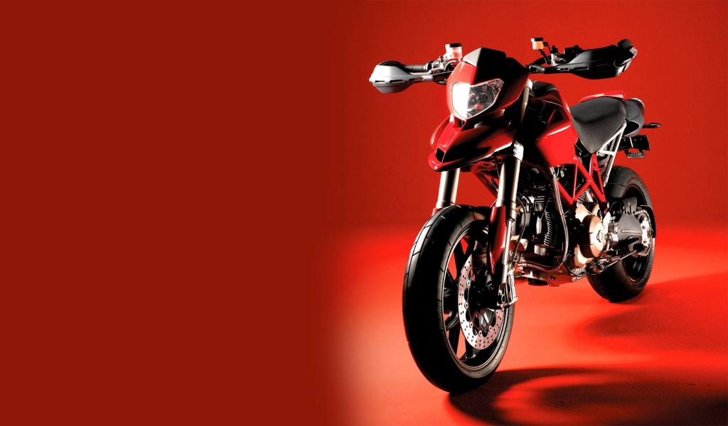 Ducati Hypermotard Red for 1024 x 600 widescreen resolution
