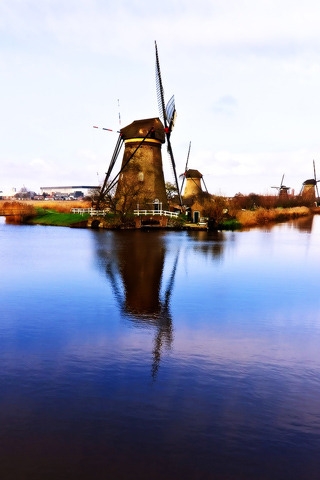 Dutch Windmills for 320 x 480 iPhone resolution