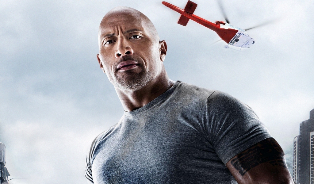 Dwayne Johnson San Andreas for 1024 x 600 widescreen resolution