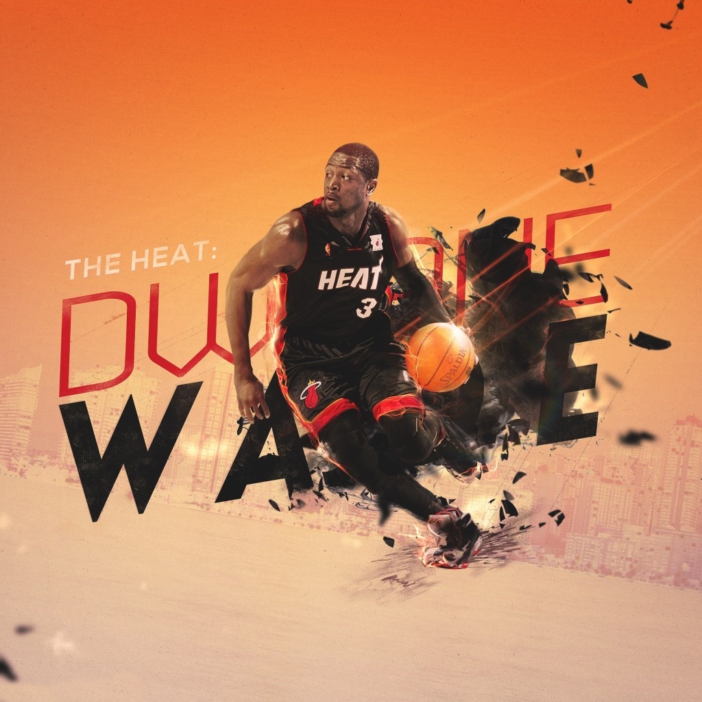 Dwyane Wade Poster for 1024 x 1024 iPad resolution