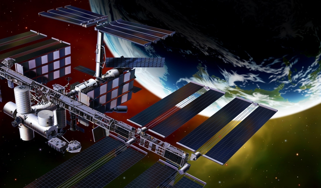 Earth Orbit Station for 1024 x 600 widescreen resolution