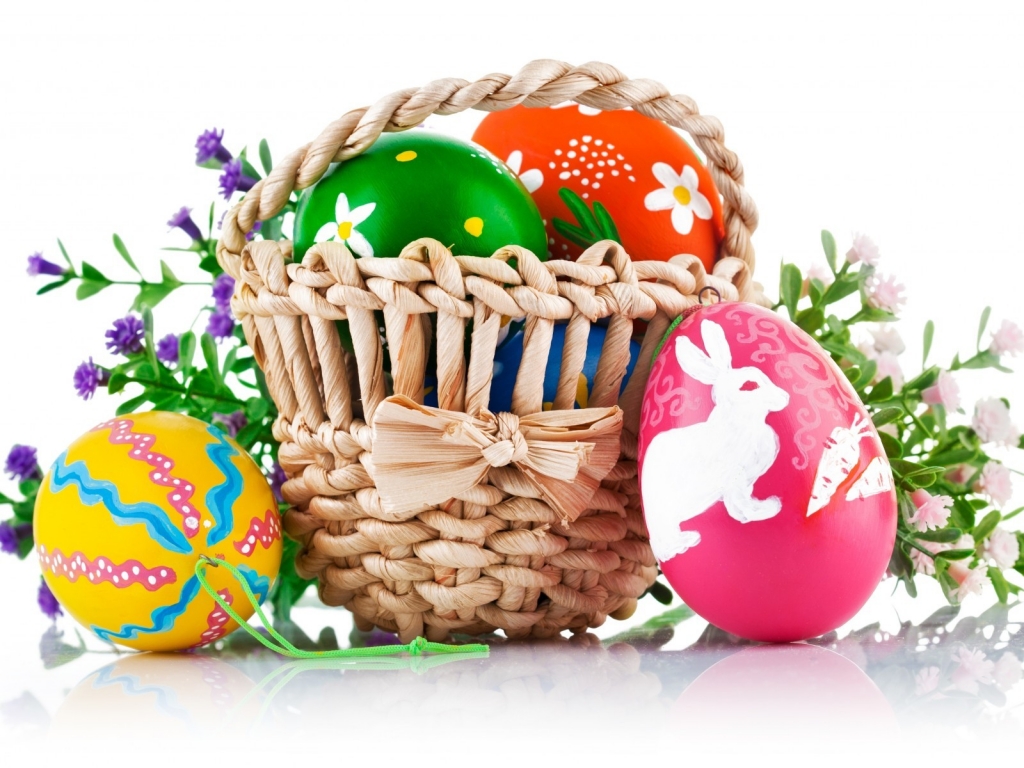 Easter Basket for 1024 x 768 resolution