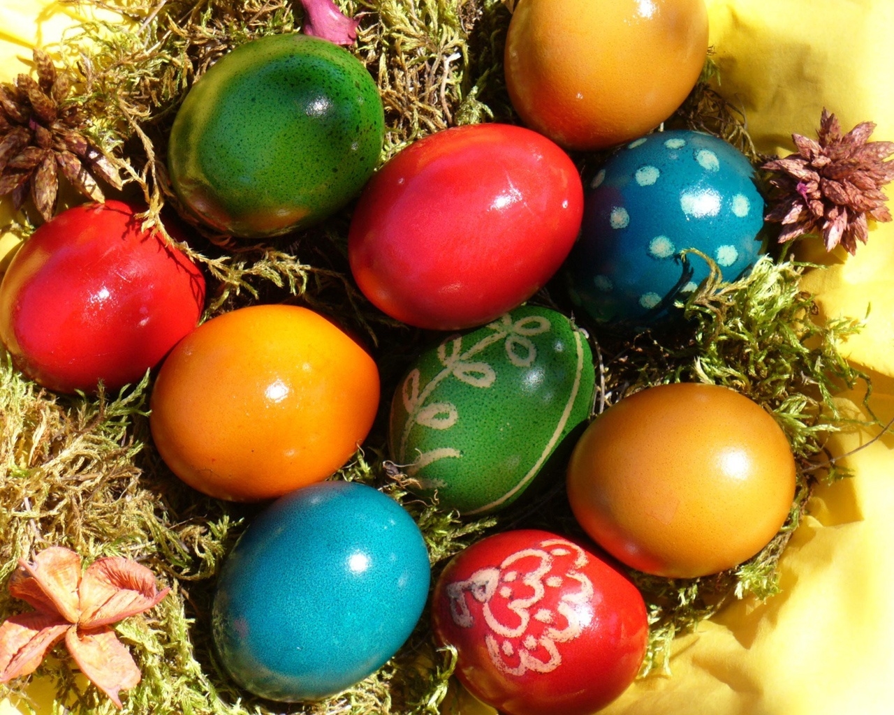 Easter Colors Eggs for 1280 x 1024 resolution