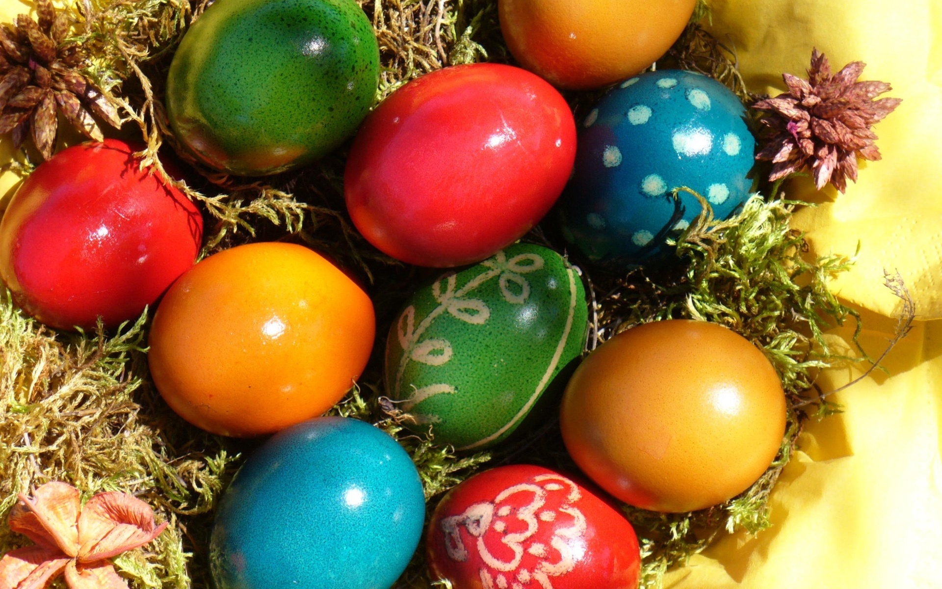 Easter Colors Eggs for 1920 x 1200 widescreen resolution