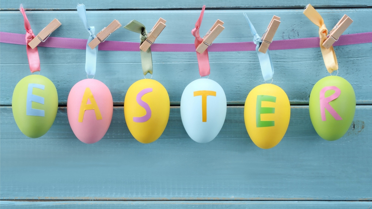 Easter Decorations for 1280 x 720 HDTV 720p resolution