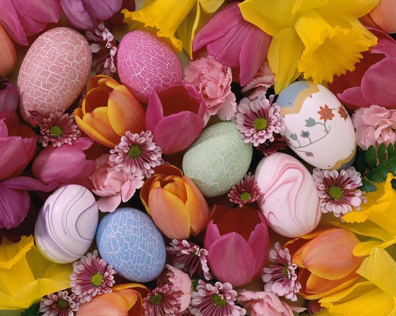 Easter Pastel Eggs for 1280 x 1024 resolution