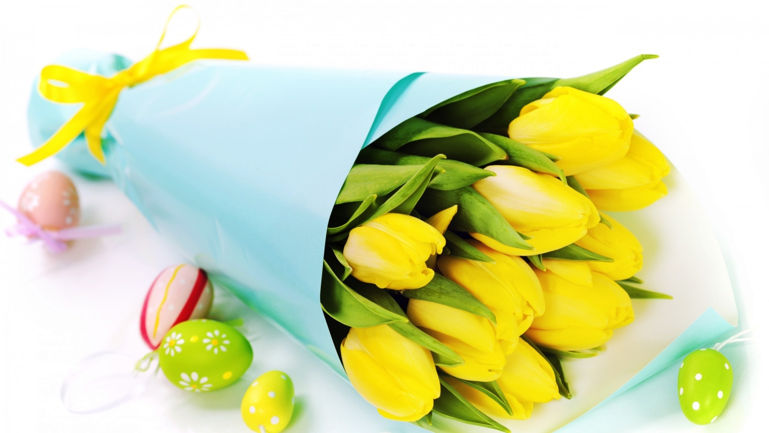 Easter Tulips and Egs for 1536 x 864 HDTV resolution