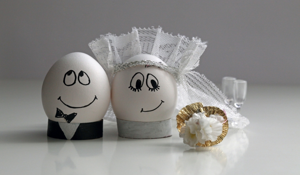 Egg Couple for 1024 x 600 widescreen resolution