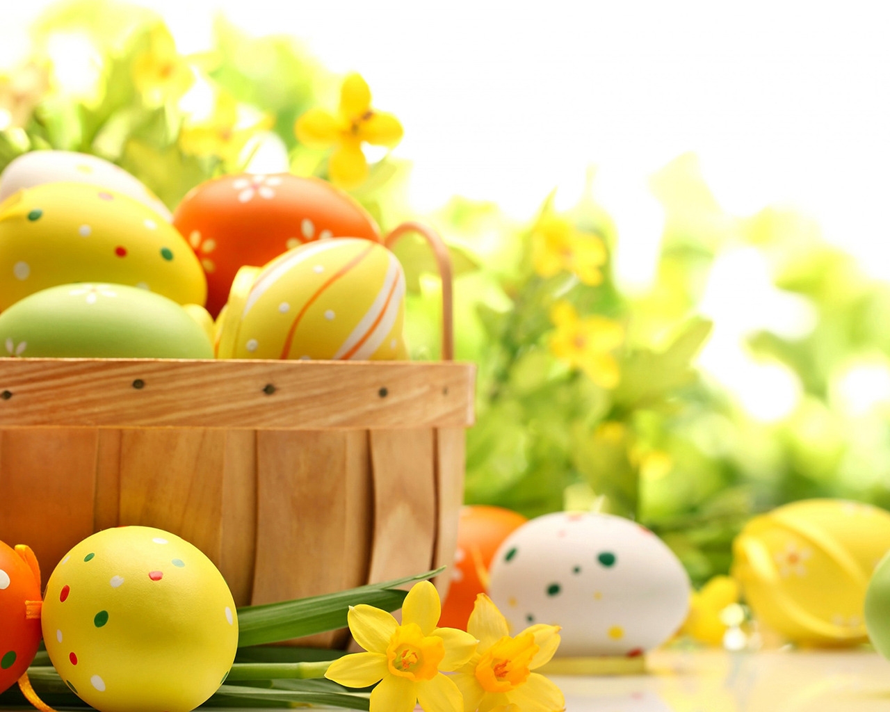 Eggs for Happy Easter for 1280 x 1024 resolution
