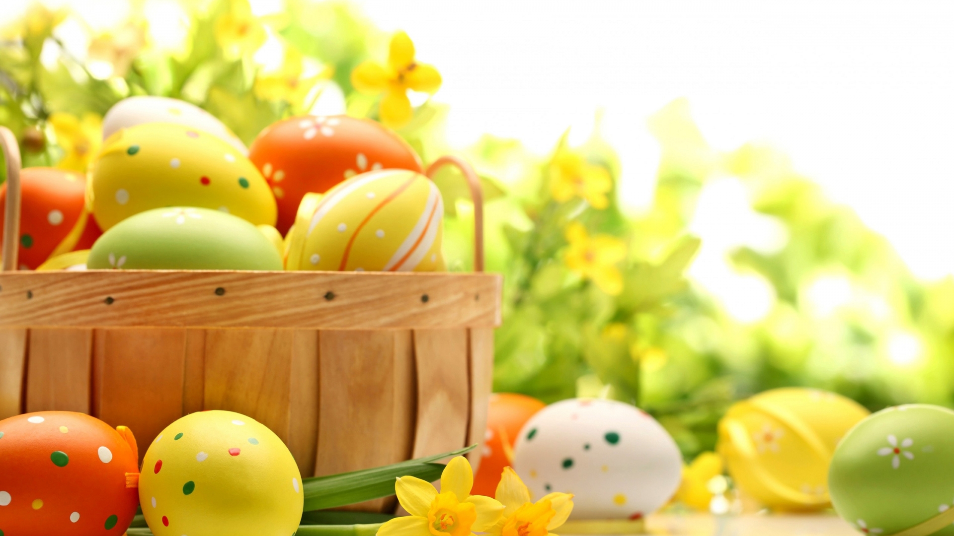 Eggs for Happy Easter for 1920 x 1080 HDTV 1080p resolution