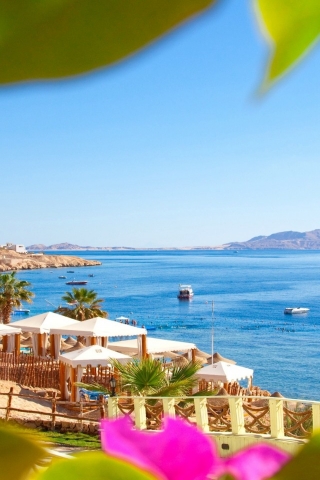 Egypt Beach Resort 320 x 480 iPhone Wallpaper