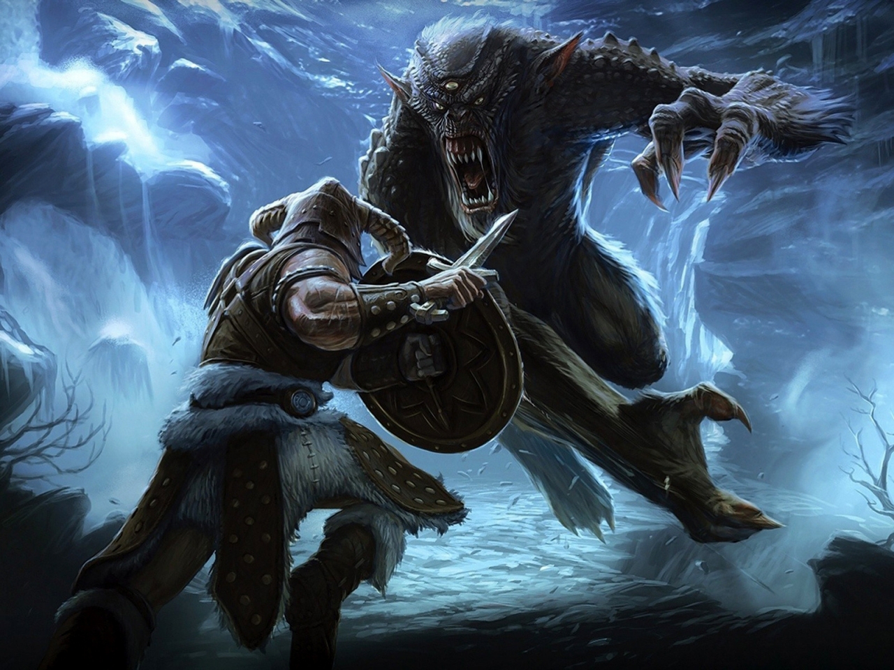 Elder Scrolls 5 Battle for 1280 x 960 resolution