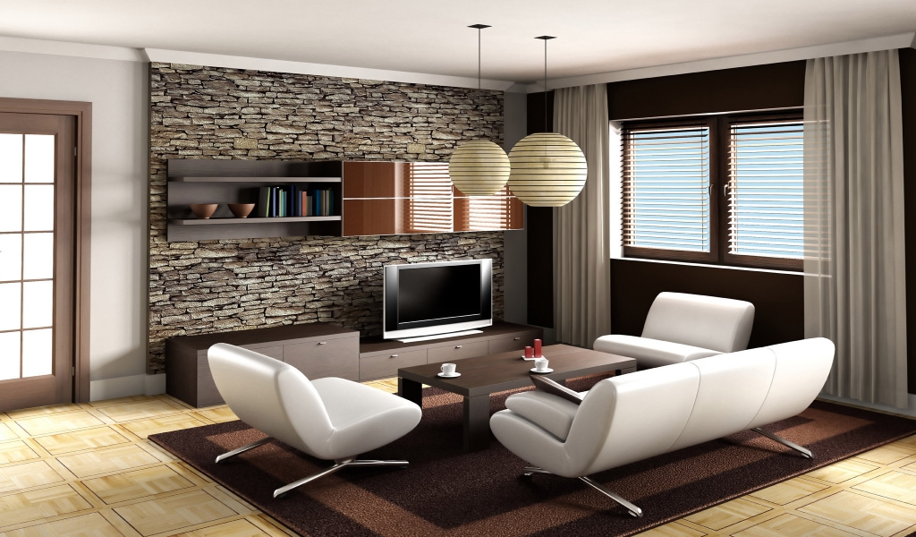 Elegant Interior Design for 1024 x 600 widescreen resolution