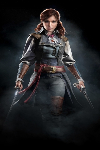 Elise Assassins Creed Unity  for 320 x 480 iPhone resolution