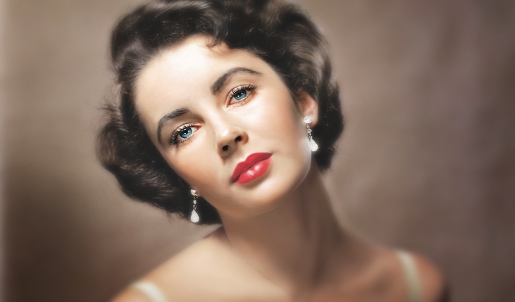Elizabeth Taylor Blue Eyes for 1024 x 600 widescreen resolution
