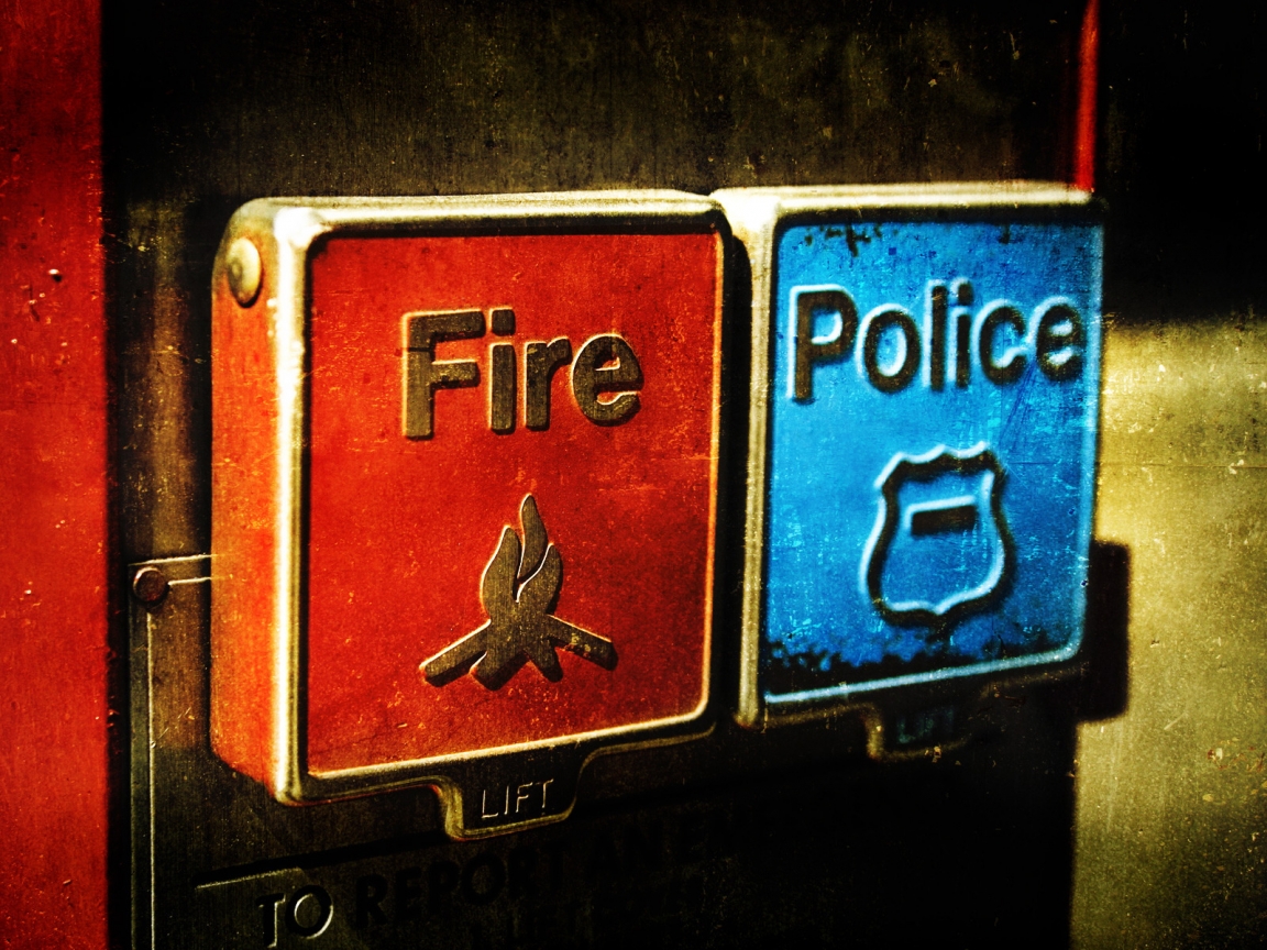 Emergency Fire and Police for 1152 x 864 resolution
