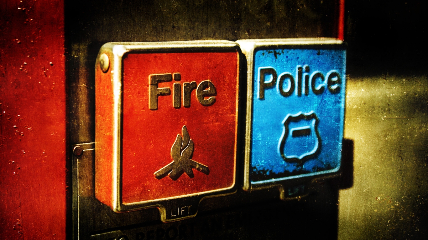 Emergency Fire and Police for 1366 x 768 HDTV resolution