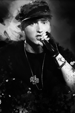 Eminem Fan Art for 320 x 480 iPhone resolution