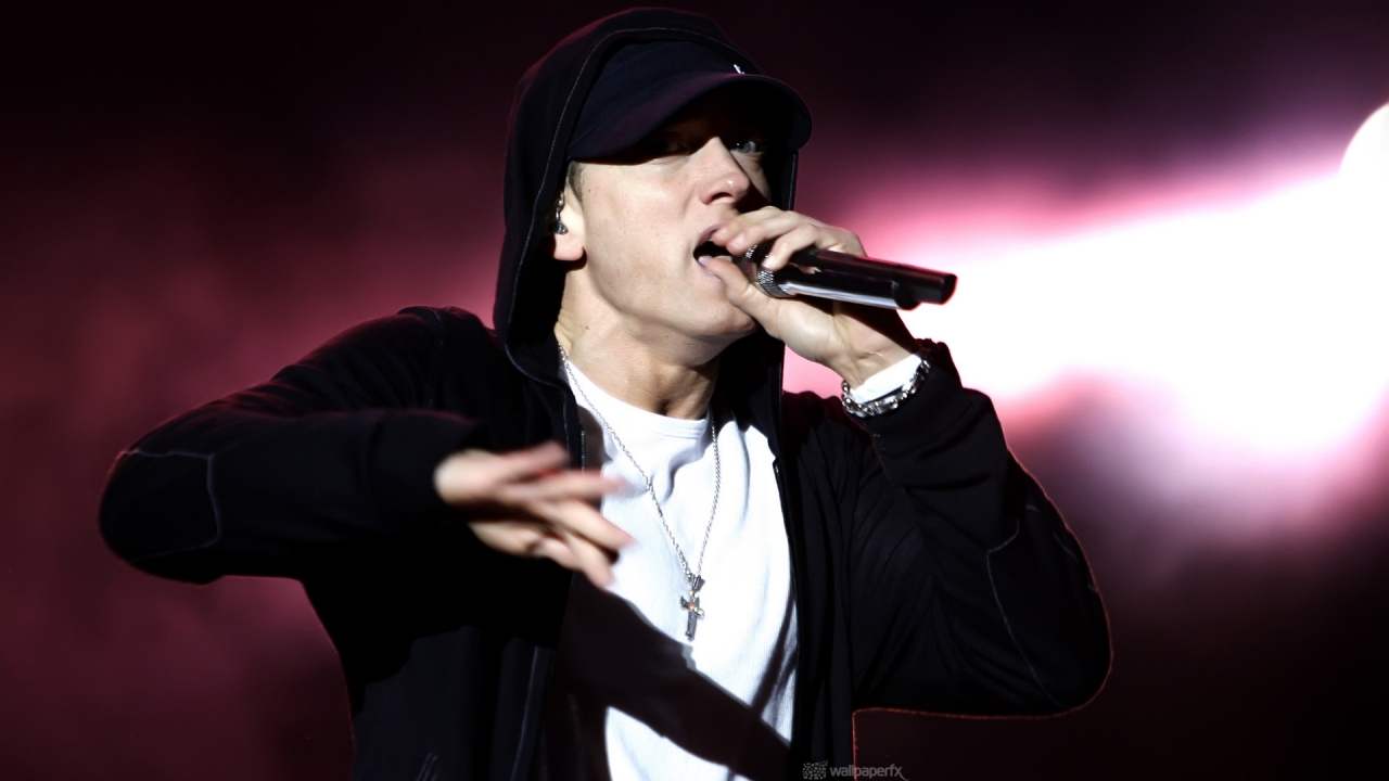 Eminem Performing for 1280 x 720 HDTV 720p resolution