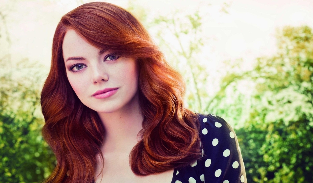 Emma Stone Red Hair for 1024 x 600 widescreen resolution