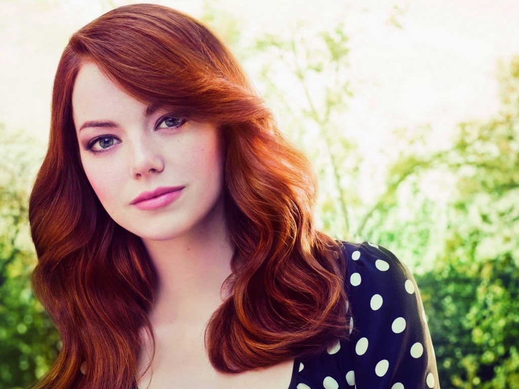 Emma Stone Red Hair for 1024 x 768 resolution