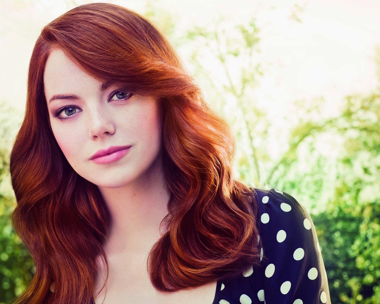 Emma Stone Red Hair for 1280 x 1024 resolution