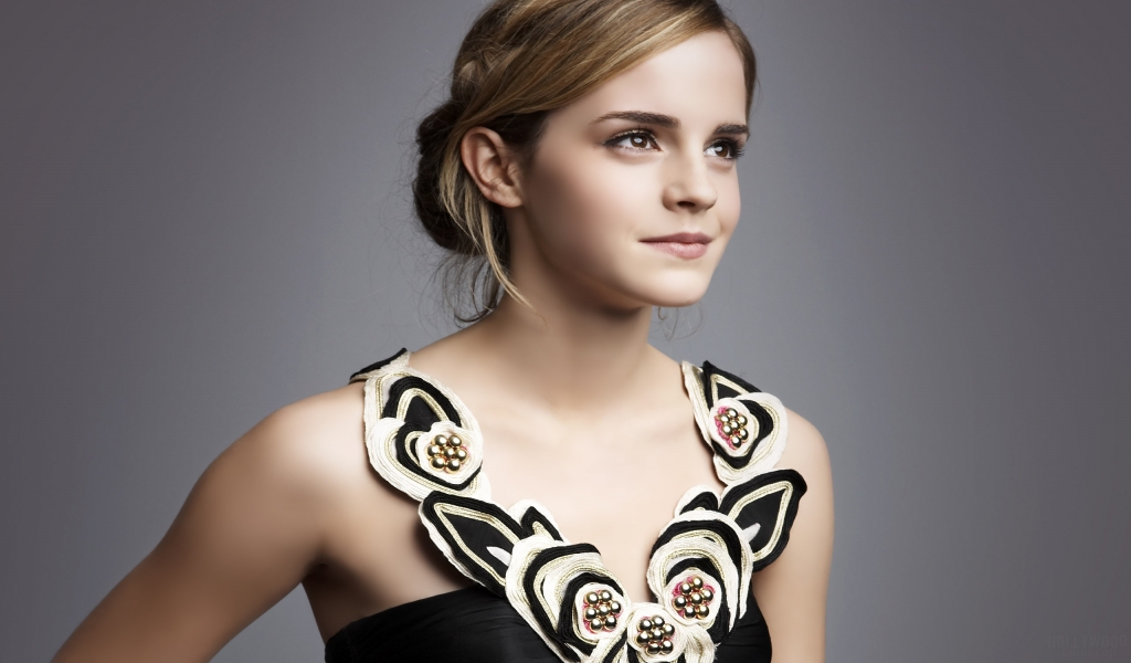 Emma Watson Smile for 1024 x 600 widescreen resolution