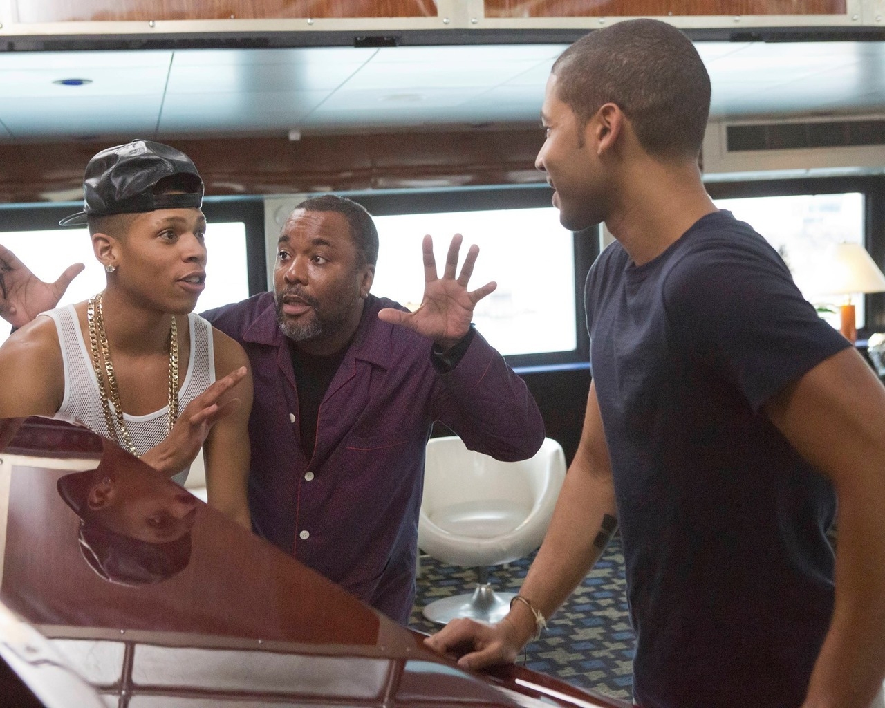 Empire Lee Daniels, Bryshere Gray and Jussie Smollett for 1280 x 1024 resolution