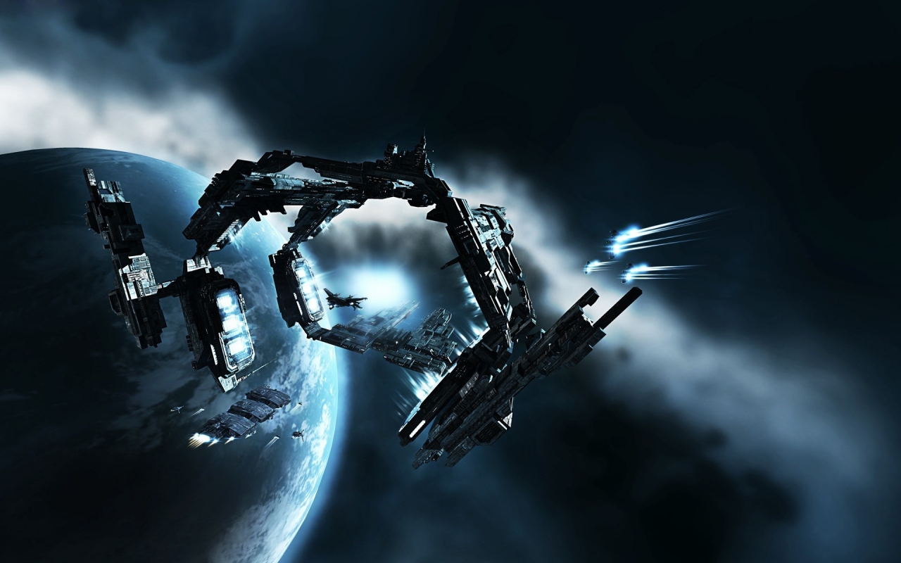 Eve Space Station for 1280 x 800 widescreen resolution