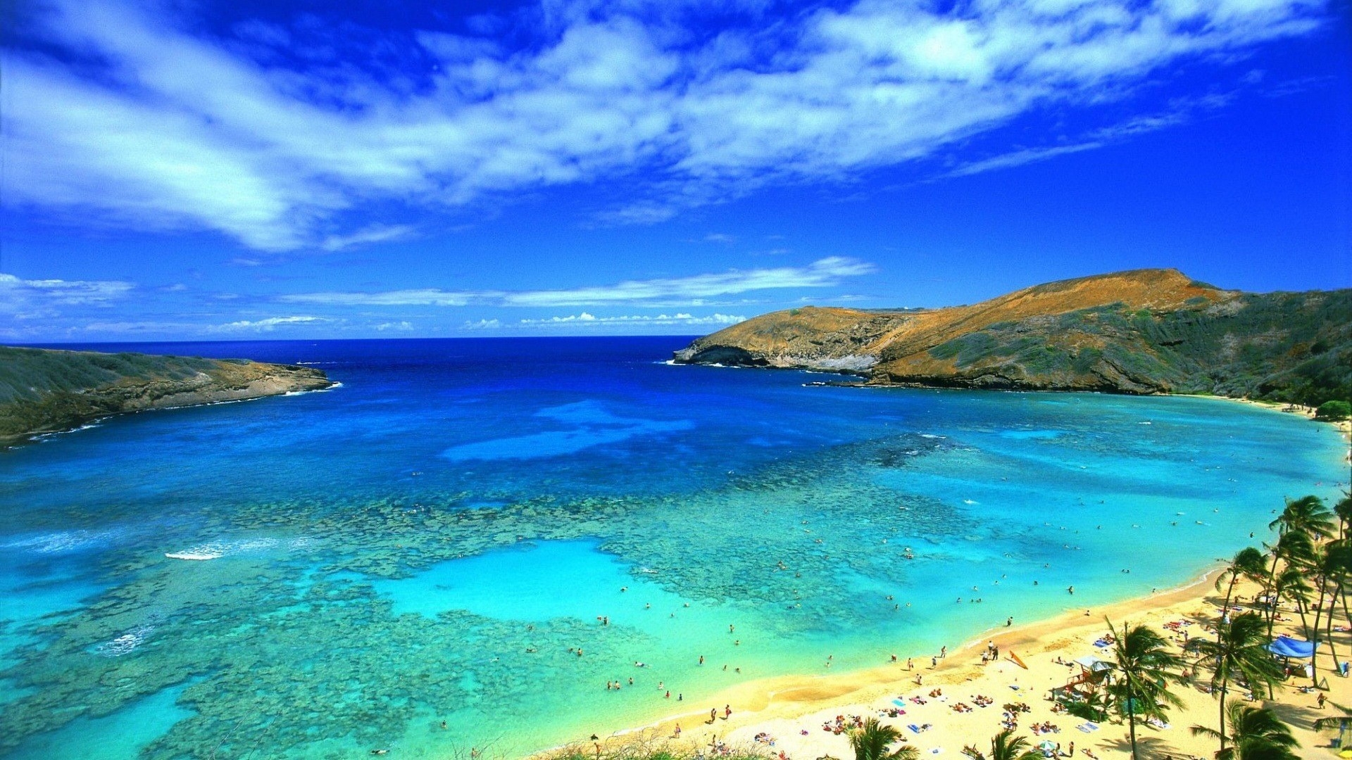 Exotic Summer Beach for 1920 x 1080 HDTV 1080p resolution