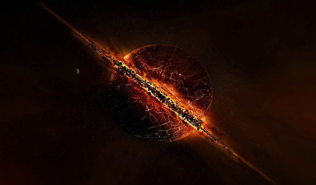 Exploding Planets for 1024 x 600 widescreen resolution