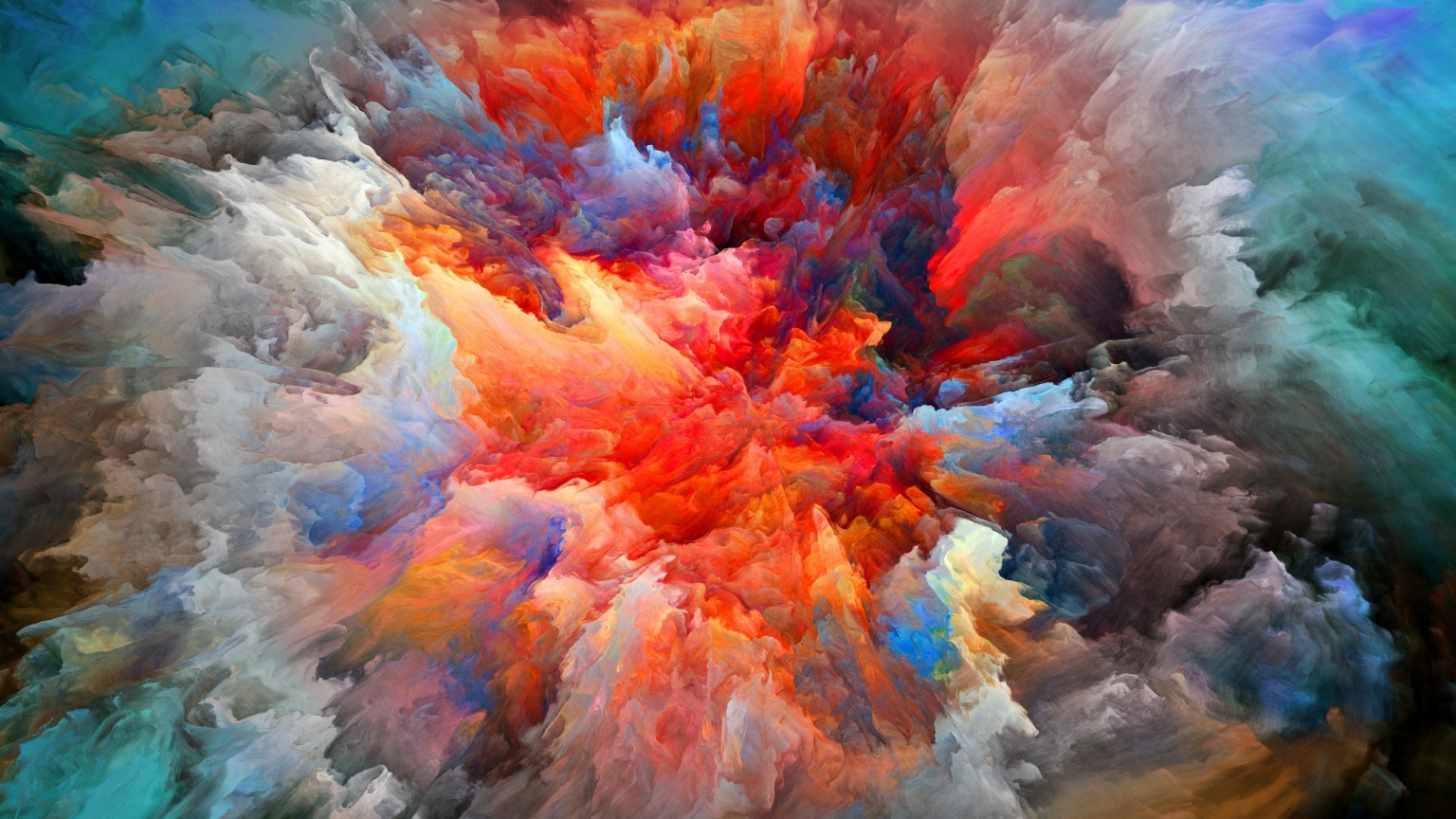 Explosion of Colors for 1536 x 864 HDTV resolution