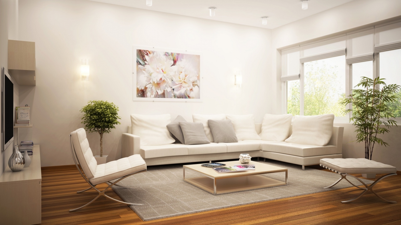Fabulous Living Room for 1366 x 768 HDTV resolution