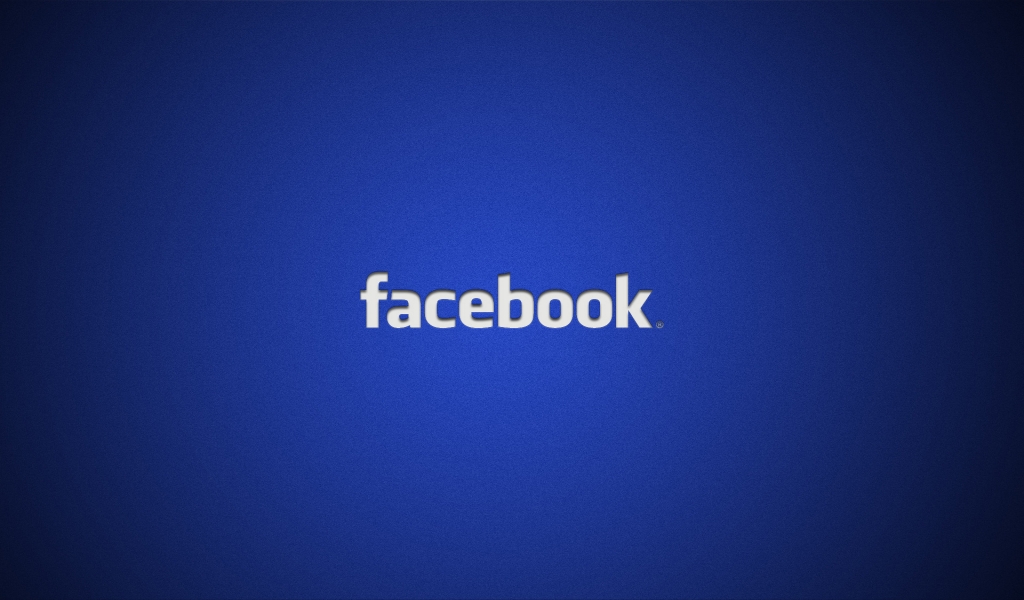 Facebook Logo for 1024 x 600 widescreen resolution