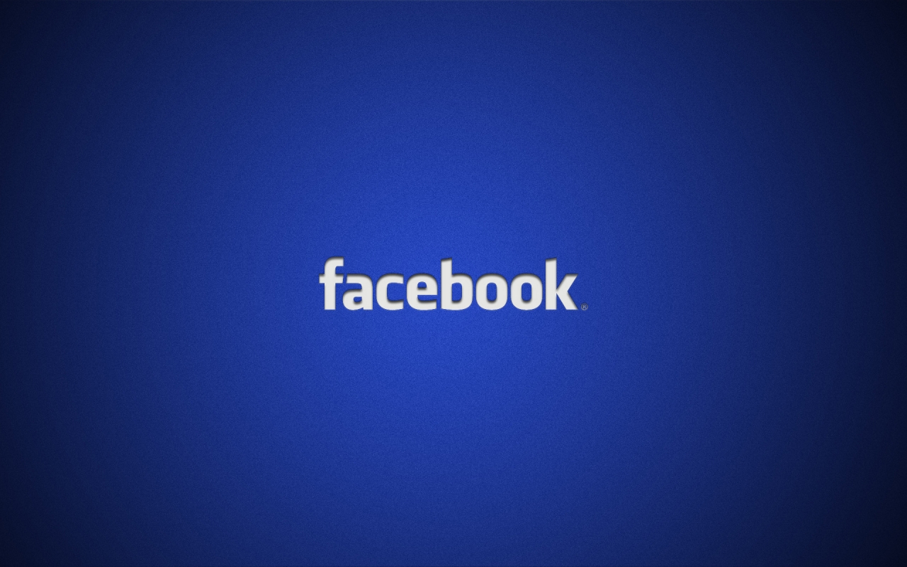 Facebook Logo for 1280 x 800 widescreen resolution