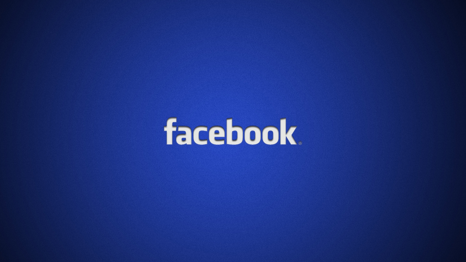 Facebook Logo for 1600 x 900 HDTV resolution