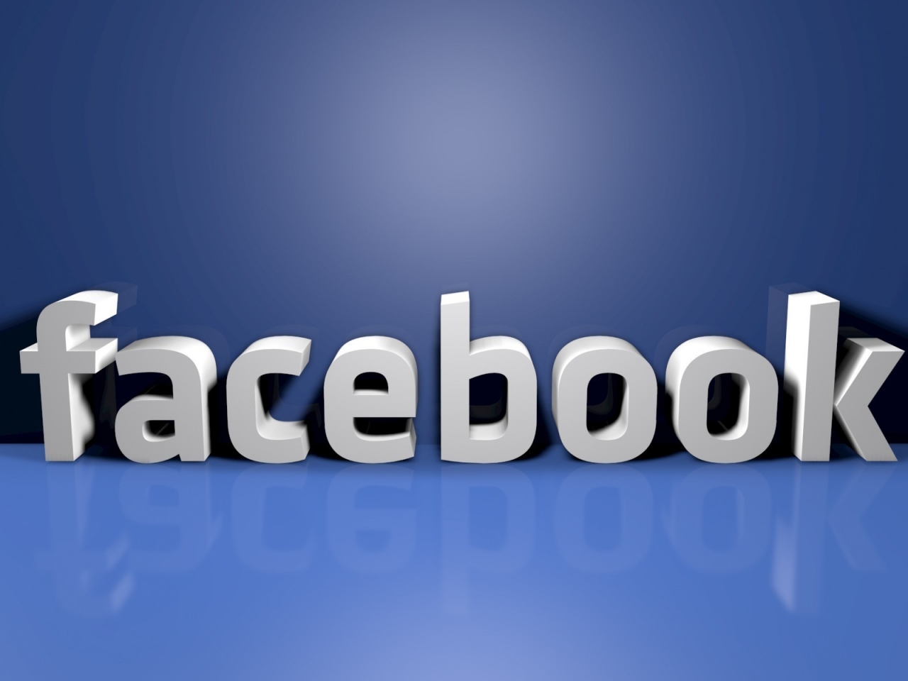 Facebook Logo 3D for 1280 x 960 resolution