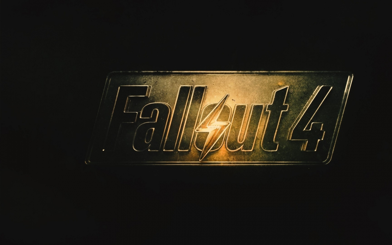 Fallout 4 Logo for 1280 x 800 widescreen resolution