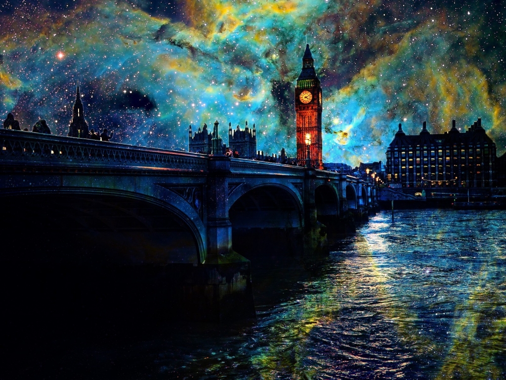 Fanasy Night In London for 1024 x 768 resolution