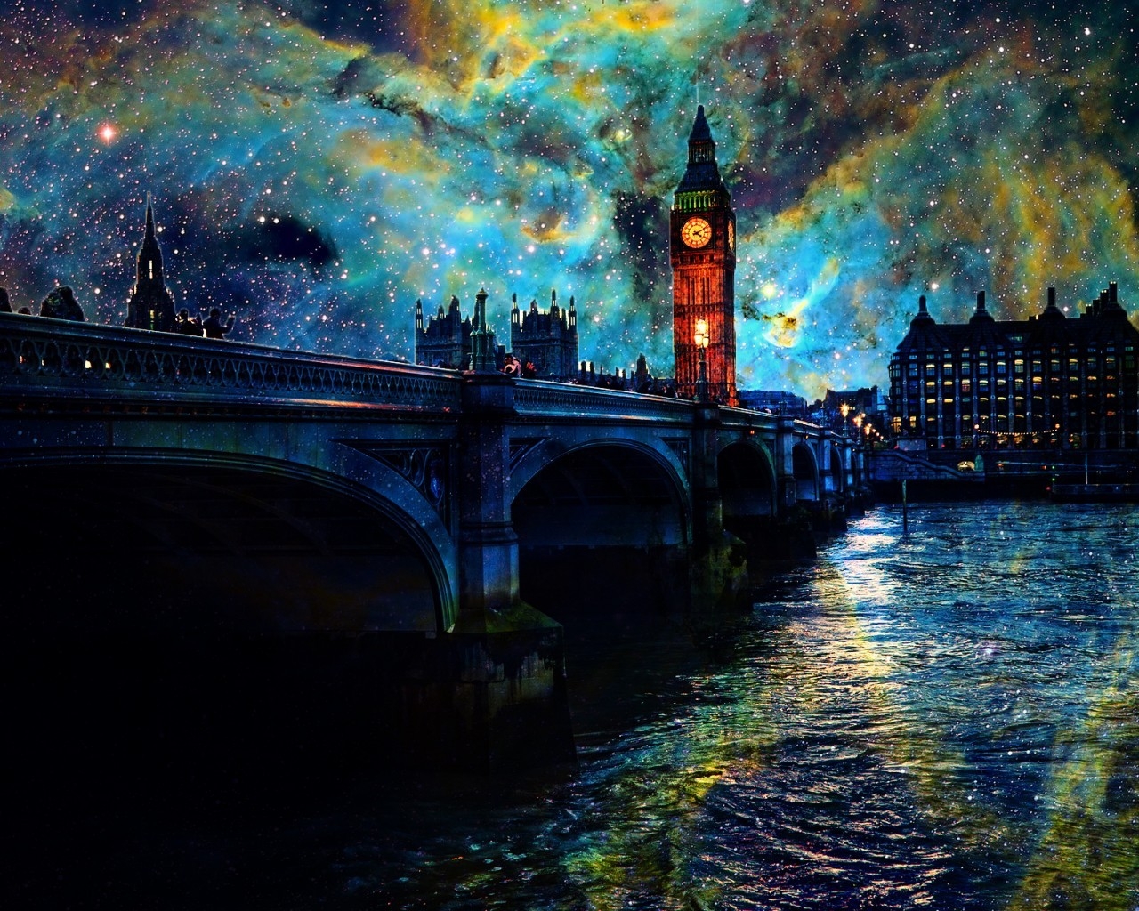 Fanasy Night In London for 1280 x 1024 resolution