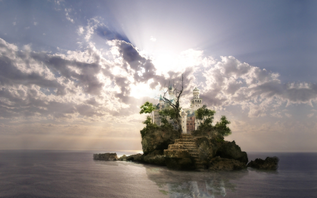 Fantasy Castle for 1280 x 800 widescreen resolution