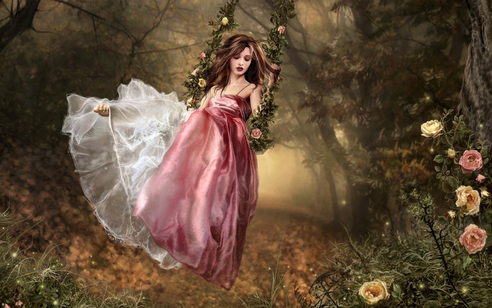 Fantasy Girl Swing for 1680 x 1050 widescreen resolution