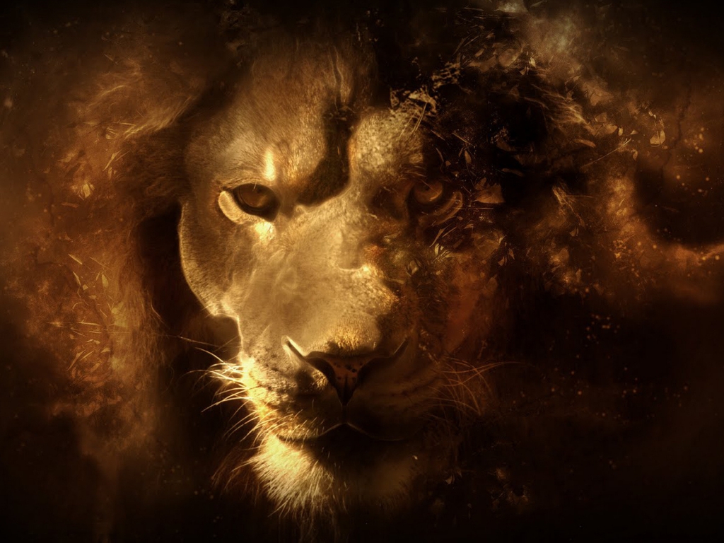 Fantasy Lion Portrait for 1024 x 768 resolution