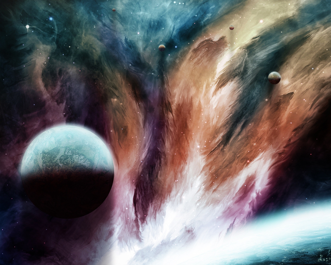 Fantasy Space Painting for 1280 x 1024 resolution