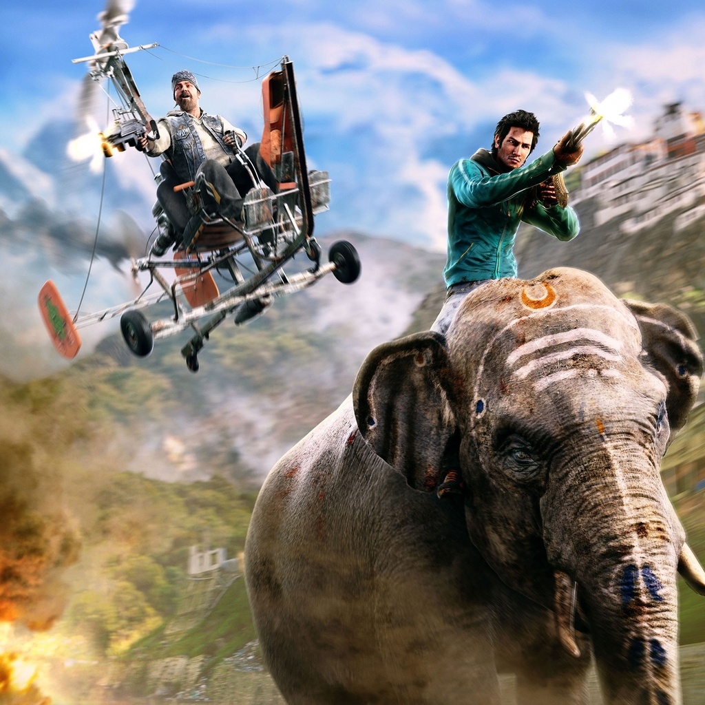 Far Cry 4 Chase for 1024 x 1024 iPad resolution