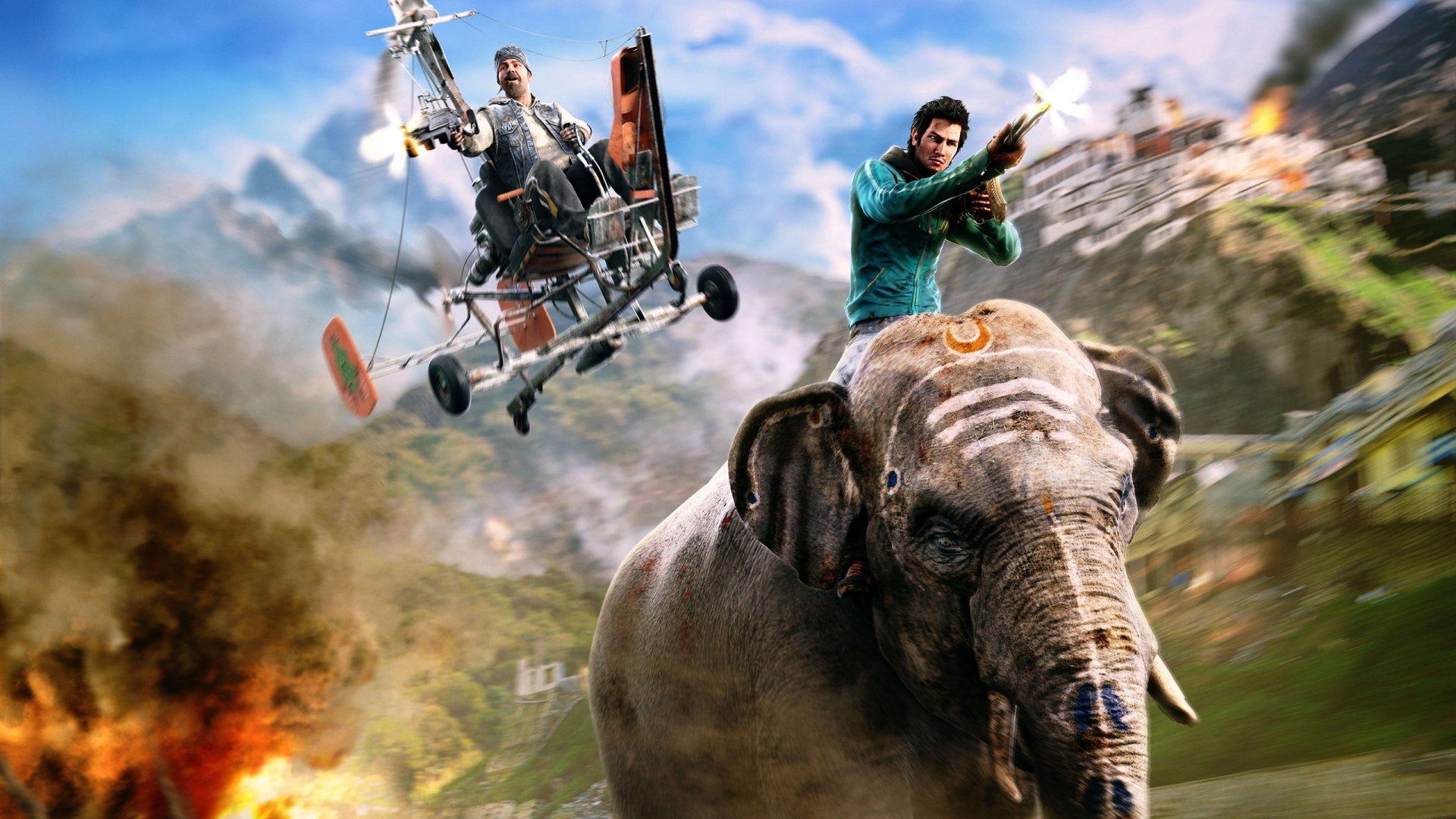 Far Cry 4 Chase for 1920 x 1080 HDTV 1080p resolution